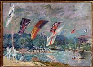Regata a Molesey, Inghilterra da Alfred Sisley