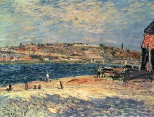 Rive del fiume a Saint-Mammes