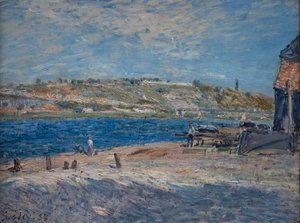 Sponde del fiume a Saint-Mammès da Alfred Sisley