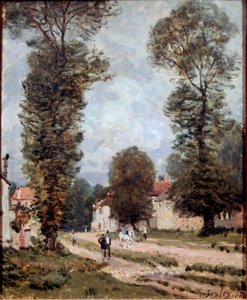 Strada per Versailles da Alfred Sisley