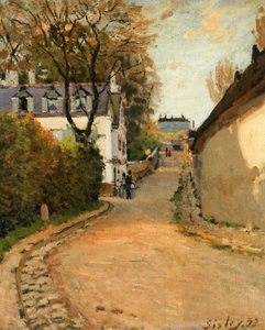 Rue de la Princesse, Louveciennes, vista a nord, c.1873 da Alfred Sisley