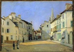 Rue de la Chaussee ad Argenteuil da Alfred Sisley