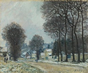 Neve a Louveciennes, c.1874 da Alfred Sisley