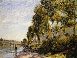 Mattina soleggiata a Saint Mammes da Alfred Sisley
