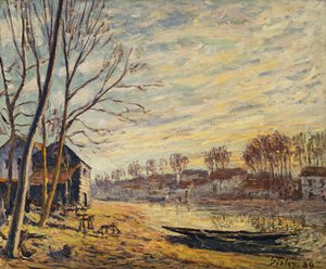 Il cantiere navale a Matrat, 1889 da Alfred Sisley