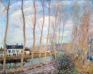Il canale di Loing, 1892 da Alfred Sisley