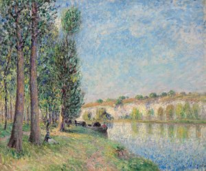 Il Loing a Moret, 1885