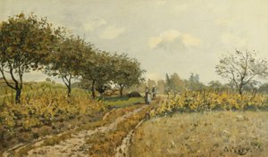 Il sentiero in campagna; Le Chemin dans la Campagne, 1876 da Alfred Sisley