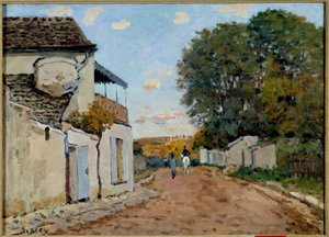 La strada per Louveciennes da Alfred Sisley