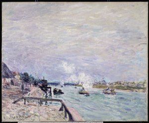 La Senna a Grenelle, tempo umido, 1878