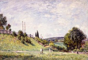 Il pendio vicino alla ferrovia a Sèvres da Alfred Sisley