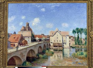 Il ponte di Moret nel 1893 Dipinto di Alfred Sisley (1839-1899) 1893. Dim 0,73 x 0,92 m. Parigi, museo d
