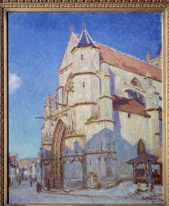La chiesa di Moret, di notte nel 1894