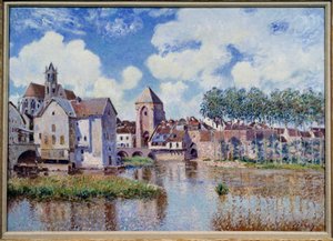 Vista di Moret sul Loing da Alfred Sisley