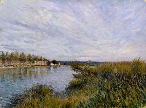 Veduta di Saint-Mammès da Alfred Sisley