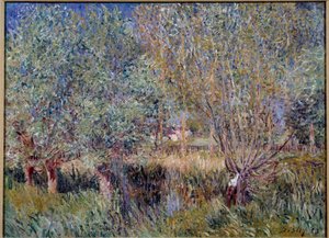 Salici sulle rive del fiume Orvanne