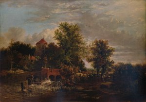 Chiusa sul fiume Western, c. 1832 da Alfred Stannard
