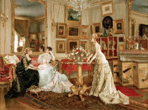 Lo studio del pittore da Alfred Emile Stevens
