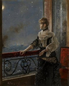 Chiaro di luna (Au clair de la lune) da Alfred Emile Stevens
