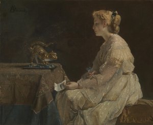 Il presente, c. 1870 da Alfred Emile Stevens