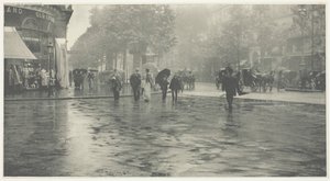 Un giorno piovoso sul boulevard, Parigi, 1894, stampato c. 1897