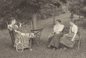 Emmy Obermeyer, Agnes Stieglitz e Flora Small a Oaklawn da Alfred Stieglitz