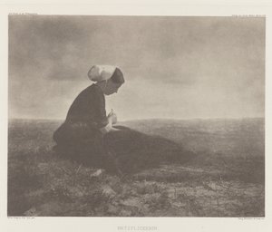 Riparatrice di reti, Katwijk 1894 da Alfred Stieglitz