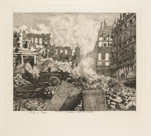 Parigi in treno. Demolizione del teatro del Vaudeville: rue du Dix-Decembre