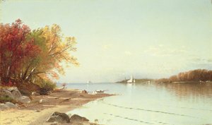 Baia di Narragansett, autunno, Rhode Island