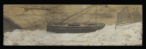 Barche su acqua agitata da Alfred Wallis
