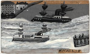 Cannoniere in tempo di guerra da Alfred Wallis