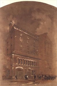 Disegno architettonico per un magazzino da Alfred Waterhouse