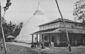 Tempio e Dagoba di Kelaniya, c1890, 1910 da Alfred William Amandus Plate