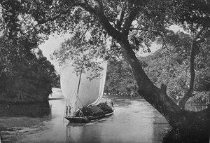 Barca Padda a vela piena da Alfred William Amandus Plate
