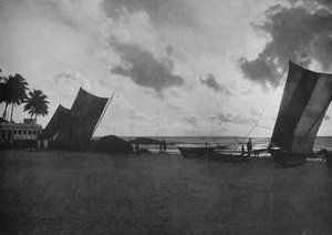 Tramonto, Costa di Mount Lavinia, c1890, 1910 da Alfred William Amandus Plate