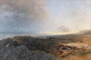 Castello di Bamburgh, Northumberland, 1877 da Alfred William Hunt