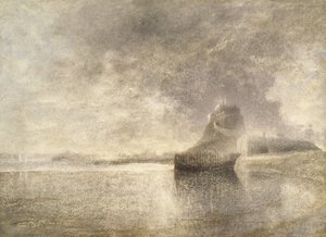 Castello di Holy Island, Northumbria, c.1882-3 da Alfred William Hunt