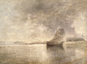 Castello di Holy Island, Northumbria, c1882-3 da Alfred William Hunt