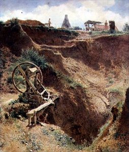 La cava di ghiaia, Kings Cross da Alfred William Hunt