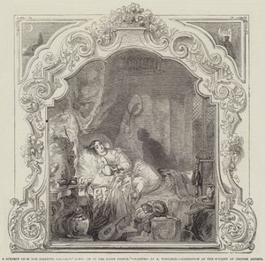 Un soggetto dal Palazzo Addormentato, Avvicinamento del Principe delle Fate, Esposizione della Società degli Artisti Britannici