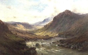 Le cascate a Invergarry, Glen Till da Alfred de Breanski
