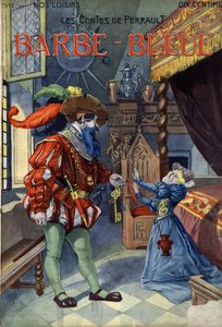 Barbablù, racconto di Charles Perrault. Illustrazione di Vaccari e Carrey nella collezione "Les beaux tales" "Nos loisirs" intorno al 1910. Collezione privata. da Alfredo and Carrey Vaccari
