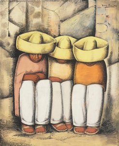Indiani a riposo, c.1935 da Alfredo Ramos Martinez