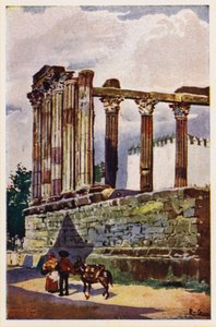 Tempio di Diana, Evora, Portogallo da Alfredo Roque Gameiro