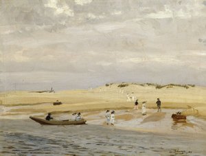 Figure su una spiaggia da Algernon Mayow Talmage