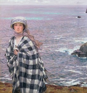 Lo scialle a quadri, 1915 da Algernon Mayow Talmage