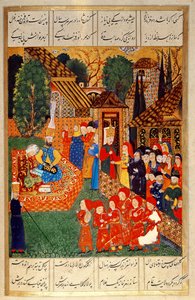 Un ufficiale giannizzero che recluta devsirme per il sultano Solimano I (1495-1566), dal 