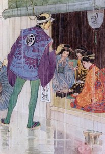Illustrazione per La storia di The Mikado da Alice Bolingbroke (after) Woodward