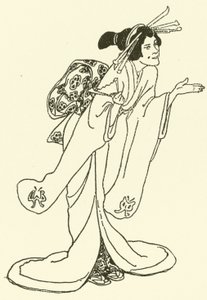 Illustrazione per La storia di The Mikado da Alice Bolingbroke (after) Woodward