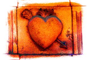 Cuore georgiano, dalla serie Cuori, 2018 (fotografia) da Alice Gur Arie